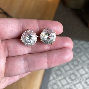 Kate Spade Large Clear stud earrings